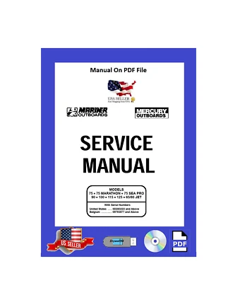 Mercury/Mariner Service Manual 75/90/100/115/125hp 2 Stroke PDF