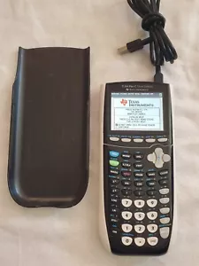 Texas Instruments TI-84 Plus C Silver Edition Graphing Calculator Cord & Cover - Picture 1 of 3
