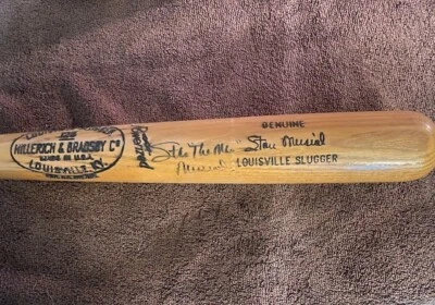 Stan "The Man" Musial" signed H and B 125 bat no COA - Image 1 of 4