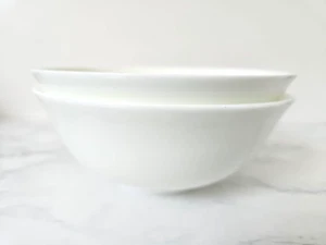 2 ciotole gourmet WEDGWOOD bianche - Bone China professionali Cina casa gourmet NUOVE - Foto 1 di 9