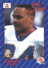 1991 All World CFL #59 Greg Battle AS