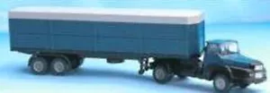 SAI 0833 - Tracteur UNIC avec remorque bâchée - HO (1:87) - Foto 1 di 1
