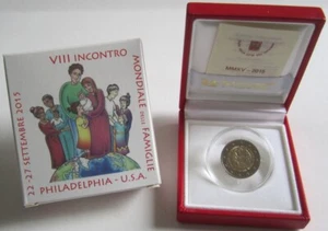 Vatican 2 Euro 2015 World Meeting of Families in Philadelphia Proof - Picture 1 of 1