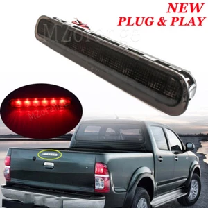 LED Black 3rd High Mount Brake Lights For TOYOTA HILUX VIGO MK6 SR5 2005-14 stop - Picture 1 of 8
