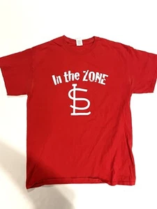 Gildan Tshirt Red Mens In The Zone $ Size M Ultra 100% Cotton - Picture 1 of 7