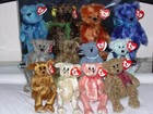 TY ATTIC BOY BEARS - without jumpers etc! - ANYONE WANT TO BUY ALL MY TY BEANIES