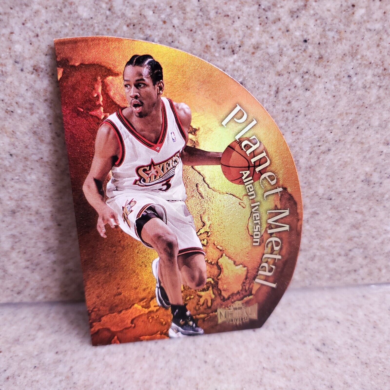 1998 Metal Universe Allen Iverson Planet Metal 12 of 15 PM