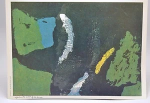Sister Mary Corita Kent Poster Night in the Midst of Her Course VTG 1968 Print - Picture 1 of 3
