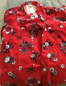 Los Angeles Angels Two Promotional Game Giveaway Hawaiian Shirts RED Baseball ML - Picture 1 of 5