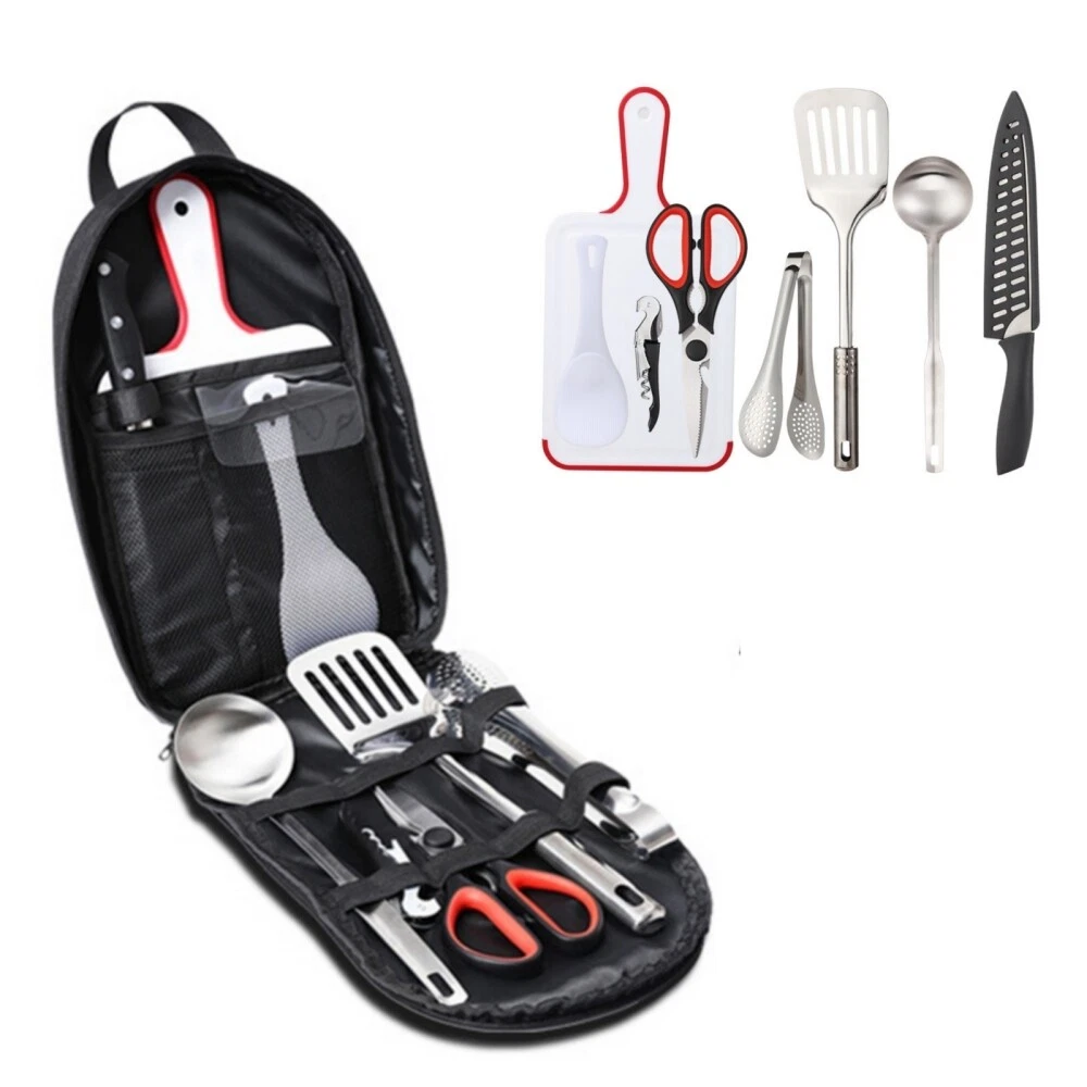 Juego De Utensilios De Cocina Para Camping, De 27 Piezas