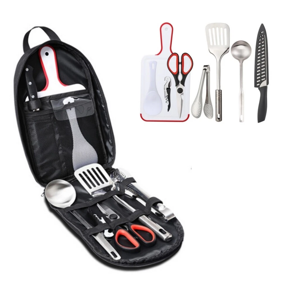 Camping Cooking Utensils Set Kitchenware Cookware Equipment Out/Indoor Gear Kit
