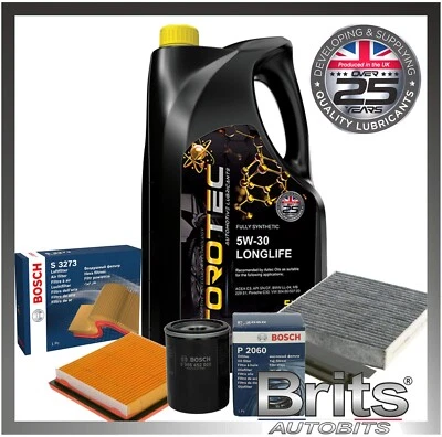 KIT DE SERVICIO para Nissan Micra 1.2 K12 (2002-2011) - Filtros de aire de aceite de cabina Bosch Foto 1 de 4