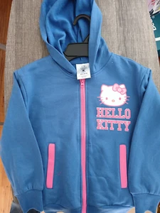 Hello Kitty Girls Mediumweight Full Zip Hoodie Size XS 4/5 NWT - Picture 1 of 3