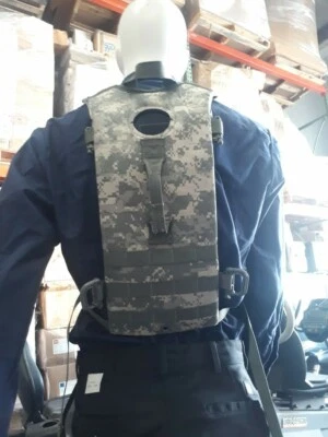  ARMY ACU MOLLE HYDRATION CARRIER 3L SYSTEM 100 oz, NO BLADDER, CIF ISSUE, READY - Image 1 of 4