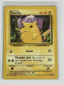 Pikachu 058/102 Base Set Regular - Imagen 1 de 2