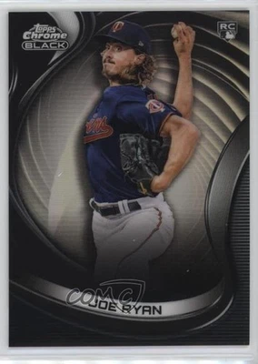 2022 Topps Chrome Black Refractor /199 Joe Ryan #19 Rookie RC - Image 1 of 2