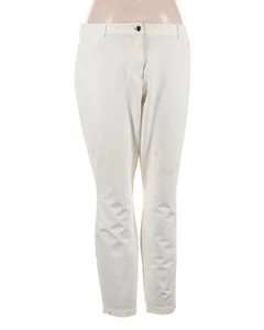 White House Black Market Womens Ivory Casual Slim Pants Stretch Size 16L - Picture 1 of 7