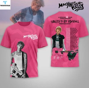 Machine Gun Kelly 2025 Tour Tickets To My Downfall 3D Shirt - Picture 1 of 2