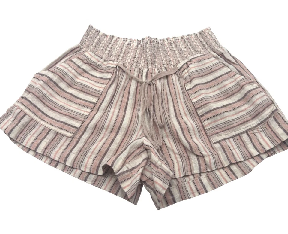 Pantalones Cortos de Playa BeBop Junior Estampados, Coral/Tostado, Talla S Foto 1 de 4