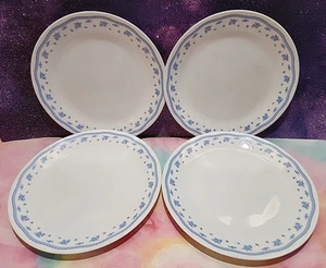Menge 4 Corelle 10 1/4" Morgenblau Essteller Kornblumenblau - Bild 1 von 9