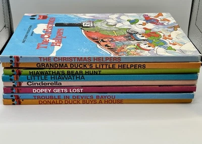 Lot Of 8: Vintage Disney’s Wonderful World Of Reading Hardcover Book Club Foto 1 de 4