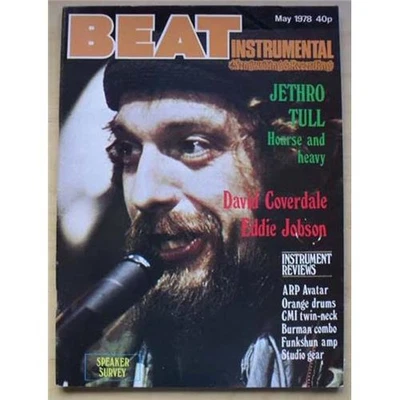 JETHRO TULL BEAT INSTRUMENTAL MAGAZINE MAY 1978 IAN ANDERSON COVER WITH MORE INS - Image 1 of 2