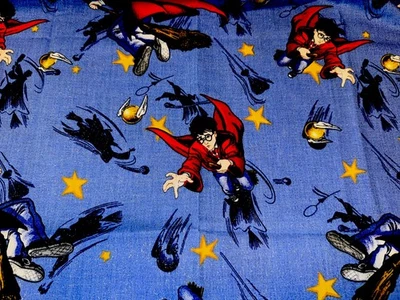 Harry Potter Springs Cotton Fabric 35” X  45” Glitter - Image 1 of 3
