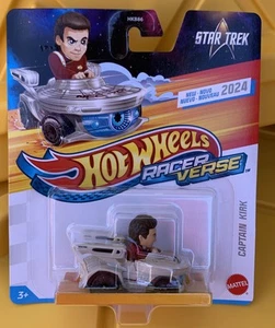 2024 Mattel Hot Wheels Racer Verse Star Trek Captain Kirk Enterprise Car - Picture 1 of 3