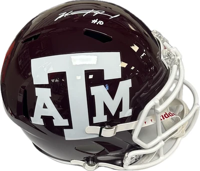 MARCEL REED AUTOGRAPHED MAROON TEXAS A&M SPEED FULL SIZE HELMET JSA - Image 1 of 4