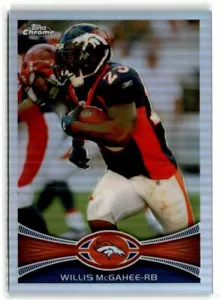 Willis McGahee Denver Broncos 2012 Topps Chrome Refractors #150 - Picture 1 of 2