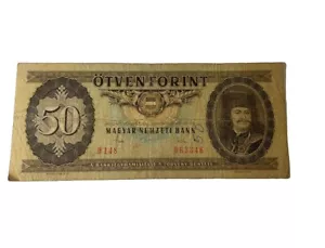50 FORINT AUNC BANKNOTE FROM HUNGARY 1983 - Picture 1 of 2