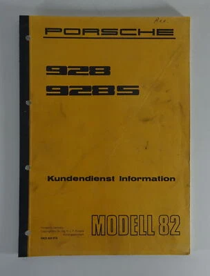 Manuel D'Atelier / Service à la Clientèle Information Porsche 928/928 S - Photo 1/4
