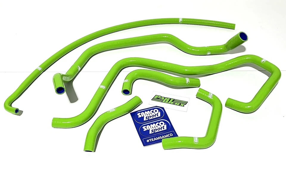 Mangueras de refrigerante auxiliares Samco Sport verdes recién hechas para Ford Fiesta XR2 MK2 Foto 1 de 4