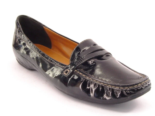 New Women CIRCA JOAN & DAVID Patent Leather Flat Penny Comfort Loafer Sz 10.5 M - Image 1 of 1