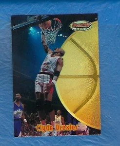CLYDE DREXLER 1997-98 BOWMANS BEST REFRACTOR #16 HOUSTON ROCKETS HOF! - Bild 1 von 2