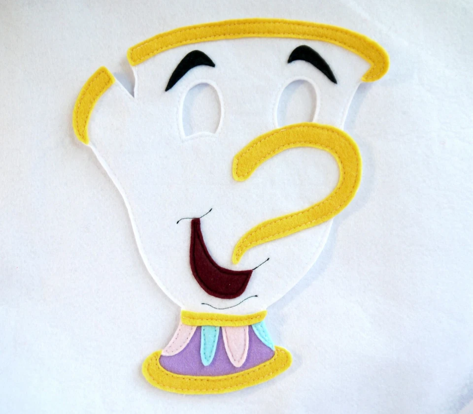 Beauty and the beast Chip costume Mask book day  - Image 1 of 1
