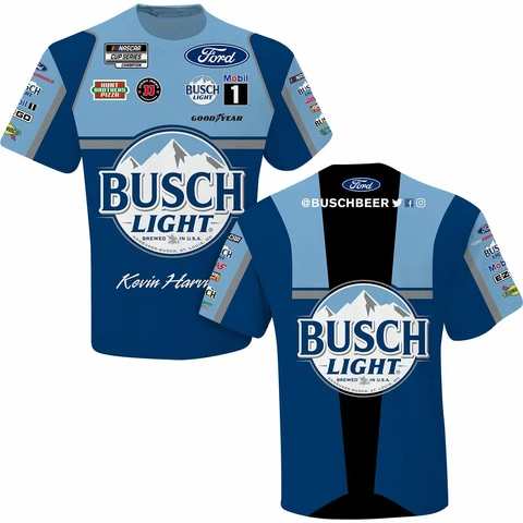 Kevin Harvick 2021 Checkered Flag Sports #4 Busch Light Sublimated Pit Tee Cover