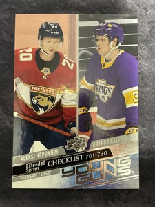 2020-21 Upper Deck Young Guns 730 Young Guns Checklist Kaliyev / Heponiemi