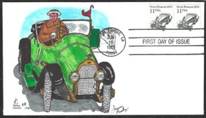 1985 STUTZ BEARCAT FDC - HAND PAINTED by PASLAY - Picture 1 of 1