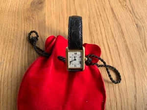 Damenuhr Must de Cartier Tank Lady gebraucht, sehr gepflegt - Bild 1 von 7