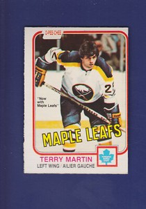 Terry Martin 1981-82 O-PEE-CHEE OPC Hockey #321 (NM)(MC) Toronto Maple Leafs