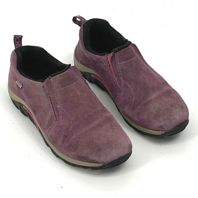 Merrell Kids Jungle Moc Frosty WTPF Gamuza Seleccionar Zapatos Secos Wineberry Niños 7 M Foto 1 de 4