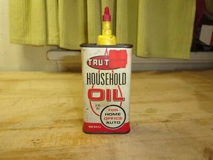 vintage tru-test house hold oil can 3 oz. true value hardware FREE SHIPPING - Picture 1 of 15
