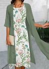 Plus Size Womens Long Kaftan Midi Dress Kimono Boho Caftan Gown Beach Sundress