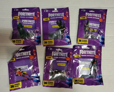 6 Fortnite Figural Keychains MIXED LOT Cover
