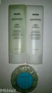 Rusk Sensories travel Shampoo, Conditioner & Soap Bar NEW Free S&H - Bild 1 von 2