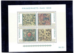 NORWAY 1993 Stamp Day S/S CV $12.00 - Picture 1 of 1