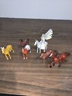 S1 2006 Schleich Bayala Elfen Elf SERA & 6 HORSES Figure Figurine Fantasy Fairy