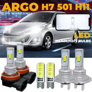 Fits Peugeot 207 Led Headlight Xenon 2006-2014 Low Beam Fog Side Light Bulbs 12v - Picture 1 of 20