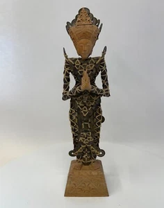 Antigua estatua de Buda "Anjali Mudra" Tailandia o Indonesia (Bali) - Imagen 1 de 16